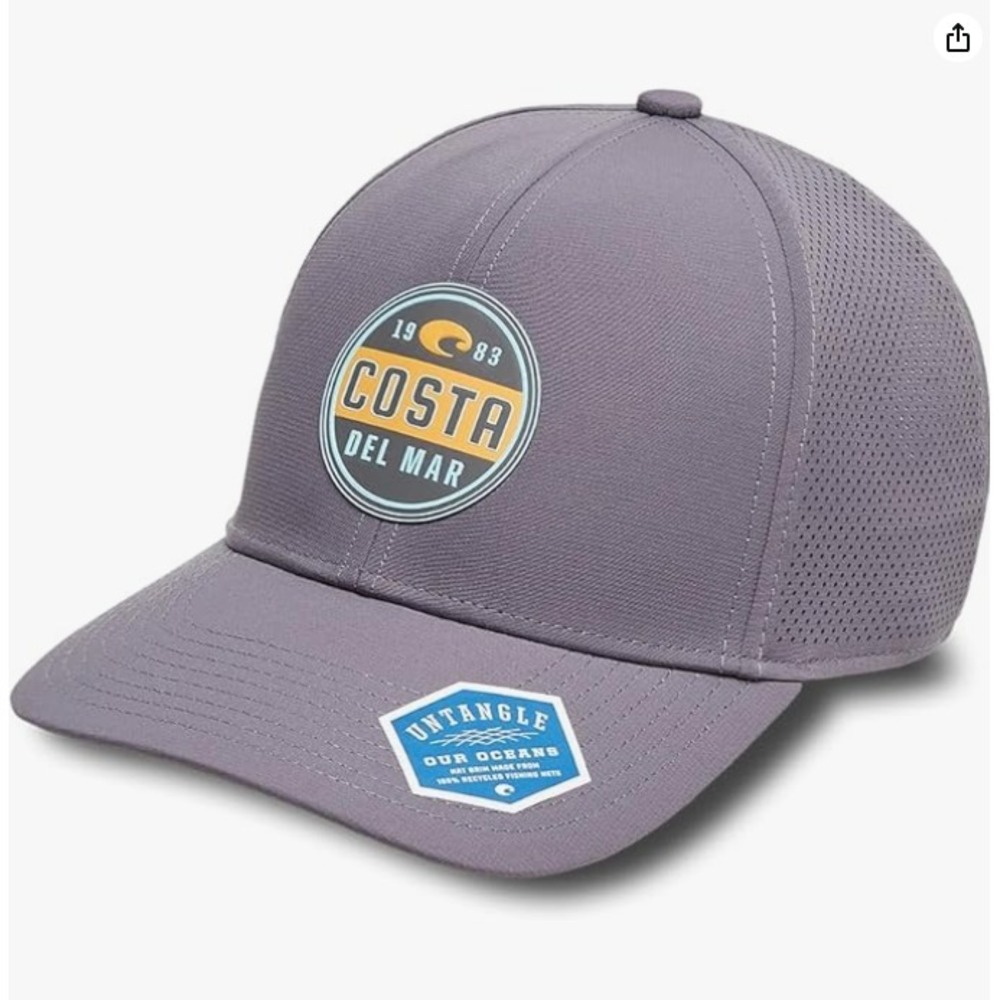 Costa Del Mar Unisex Adult Prado Performance Hat Adjustable Cap Hat Gray